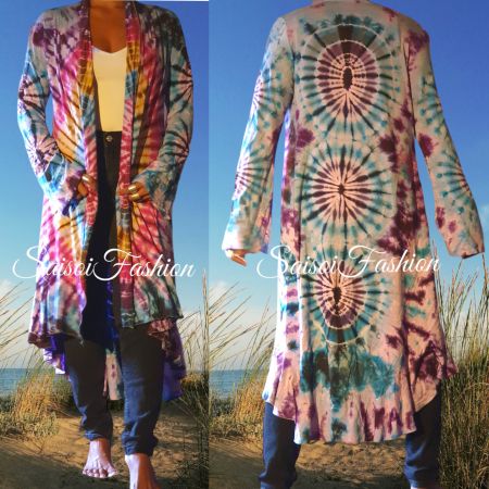 Sommer Batik Handmade Hippie  Party Festival Mantel XS-L
